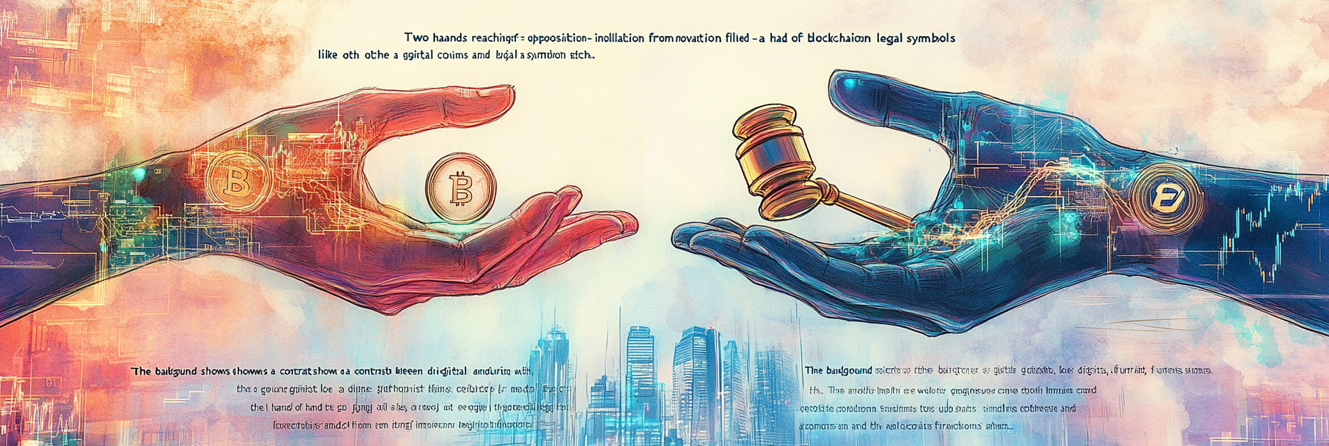 Opposite hands: digital innovation vs regulatory caution, future vs tradition