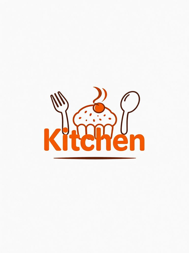 Organic Kitchen and Food Logo in 4K Quality