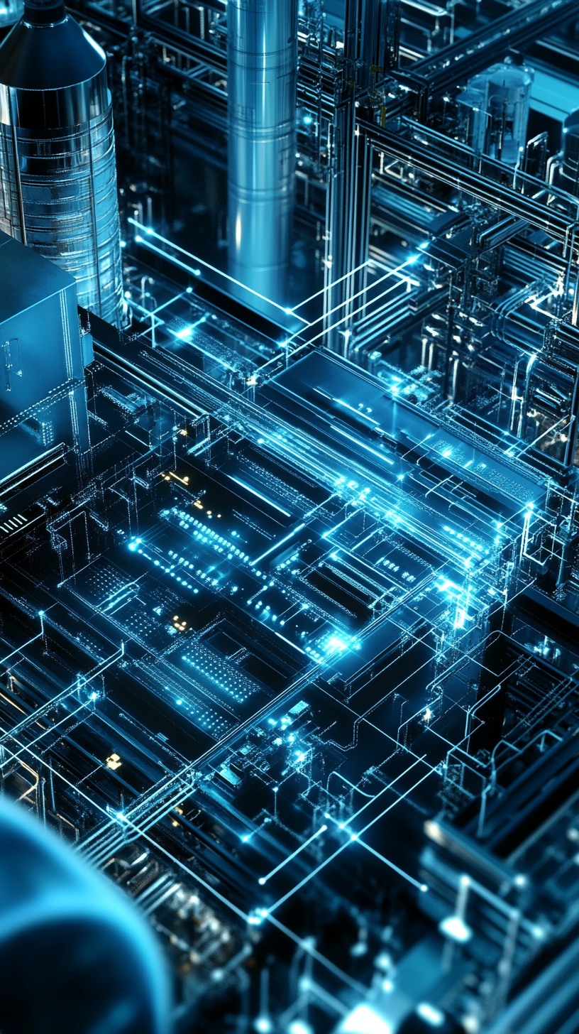 PLC CPU in industrial setting as the 'brain.'