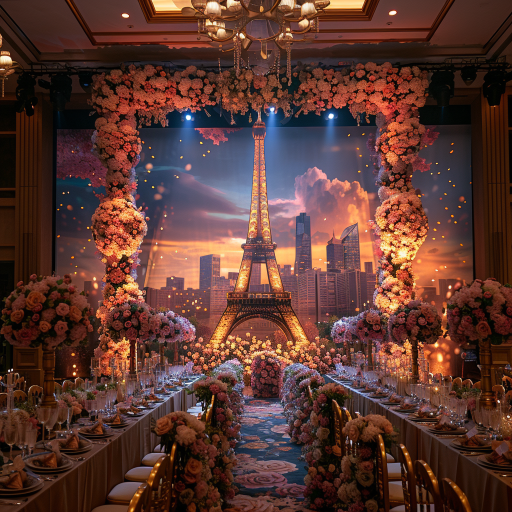 Paris-themed First Birthday Party with Decorated Venue