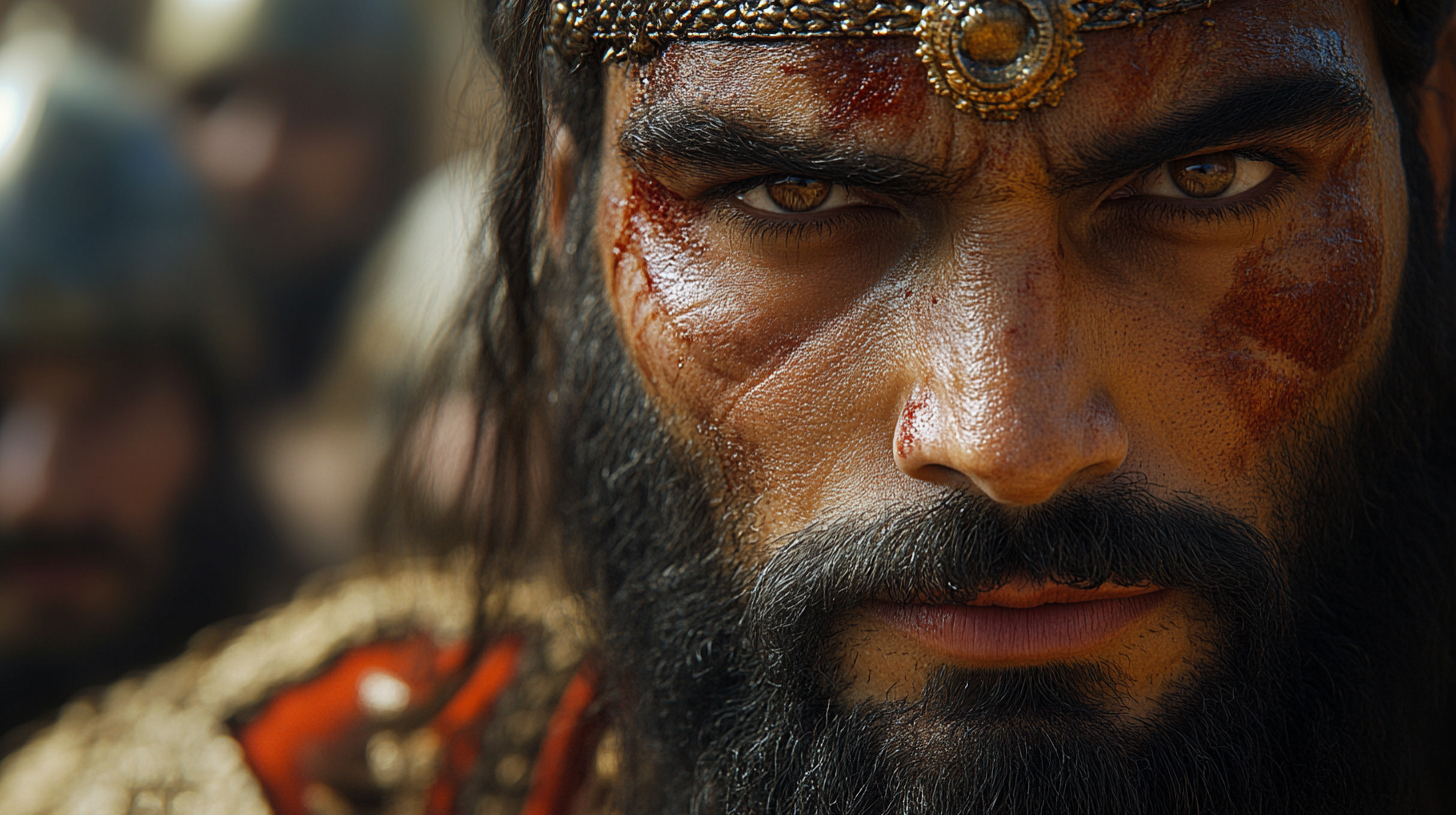 Persian Immortal in highly detailed cinematic pose.