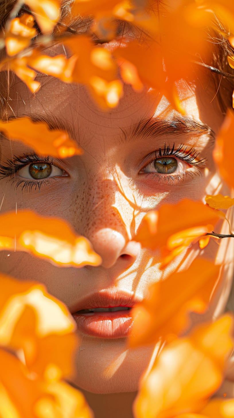 Person relaxes after decision, Canon camera, orange hues.