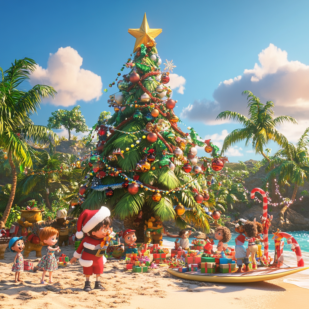 Pixar Style Christmas Fun in New Caledonia