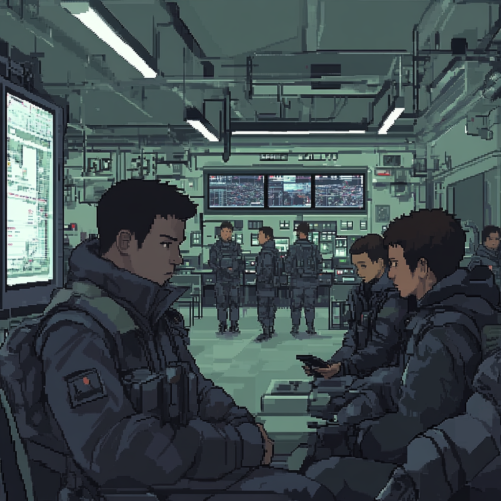 Pixelated Nintendo DS-style District 13 image with people's lives