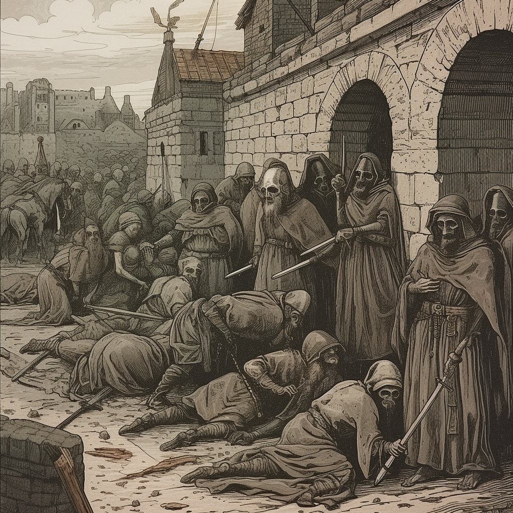 Plague pandemic killed millions in medieval Europe.