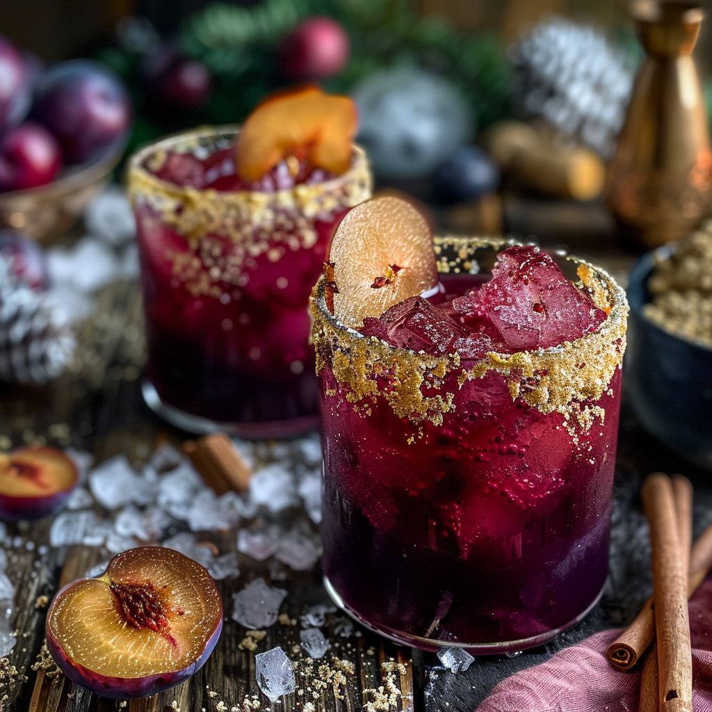 Plum Velvet Mule: A Dark Cocktail Elegance