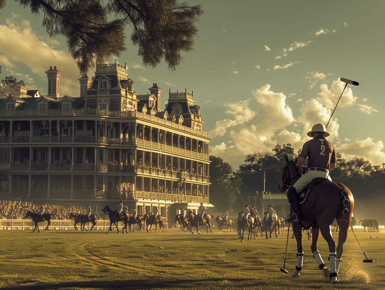 Polo Club Match Advertisement with Wes Anderson Style