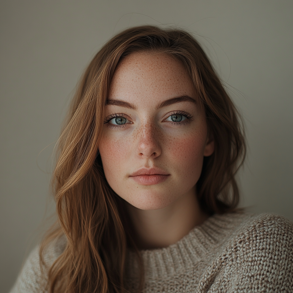 Portrait of 28-year-old woman, Nikon Z7 II, 50mm lens