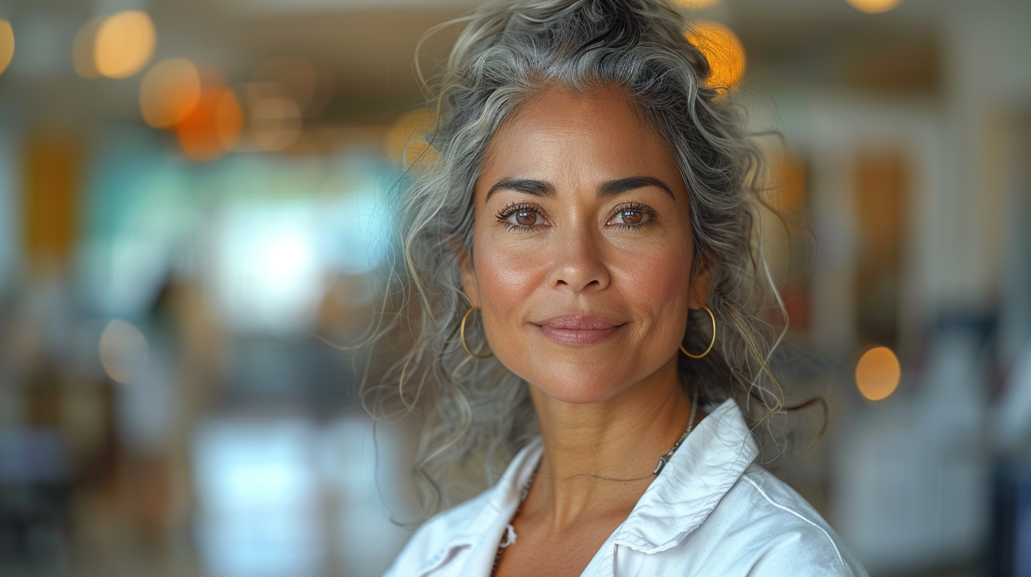 Portrait of Mexican female doctor in hospital