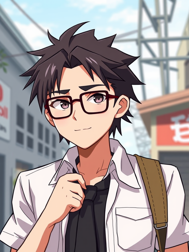 Postal Dude as Anime Dating Simulator Character