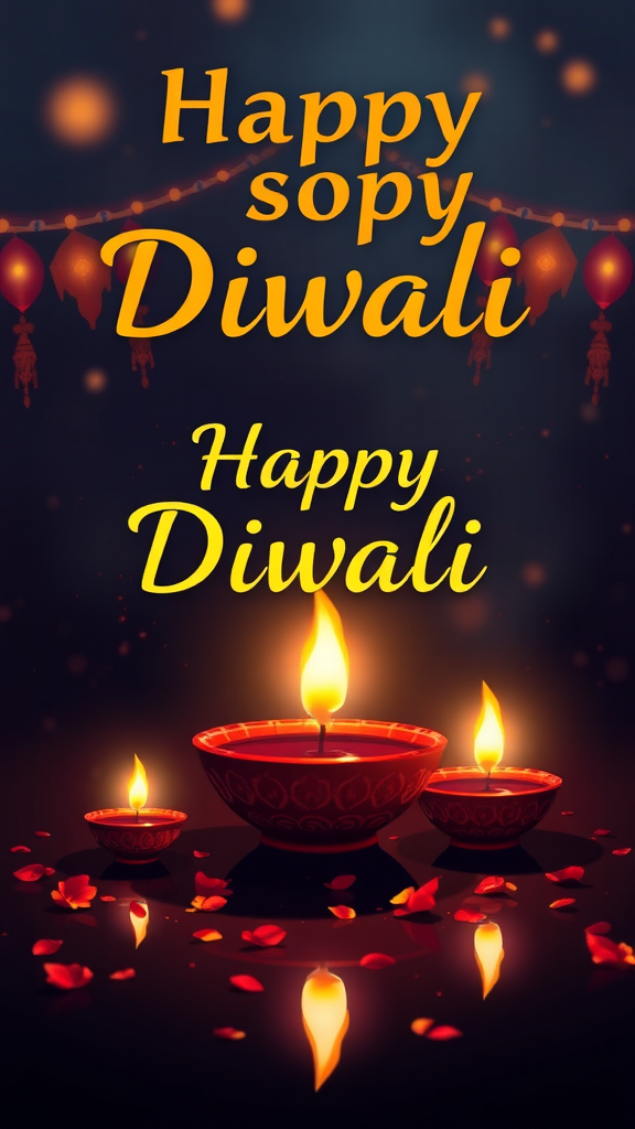 Poster for Celebrating Happy Diwali Festival