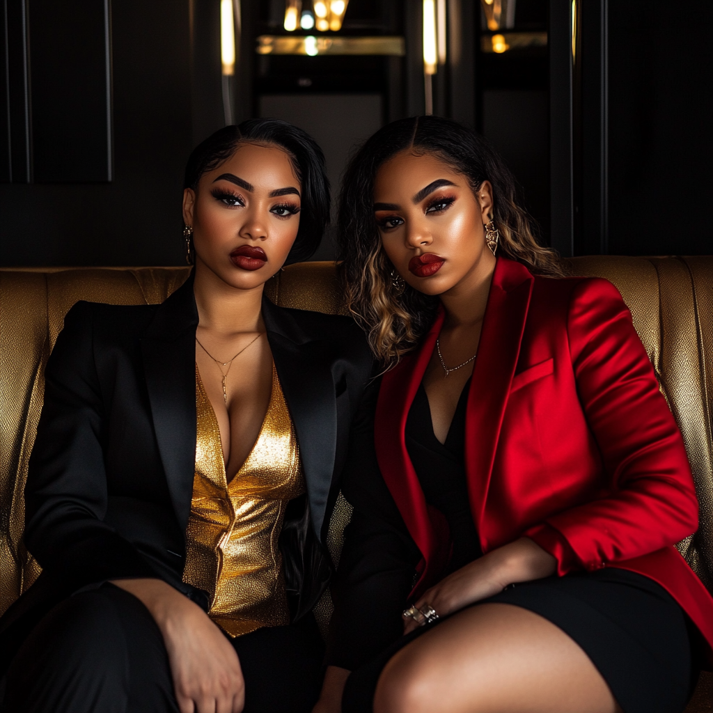 Powerful African American and Hispanic Boss Women in Balmain Blazers