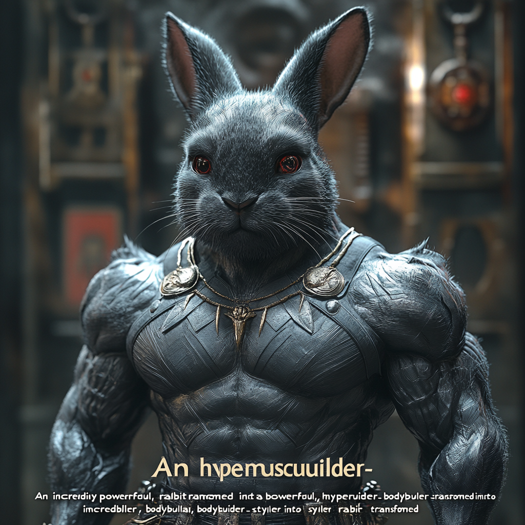 Powerful Rabbit Transformed Into Black Panther 