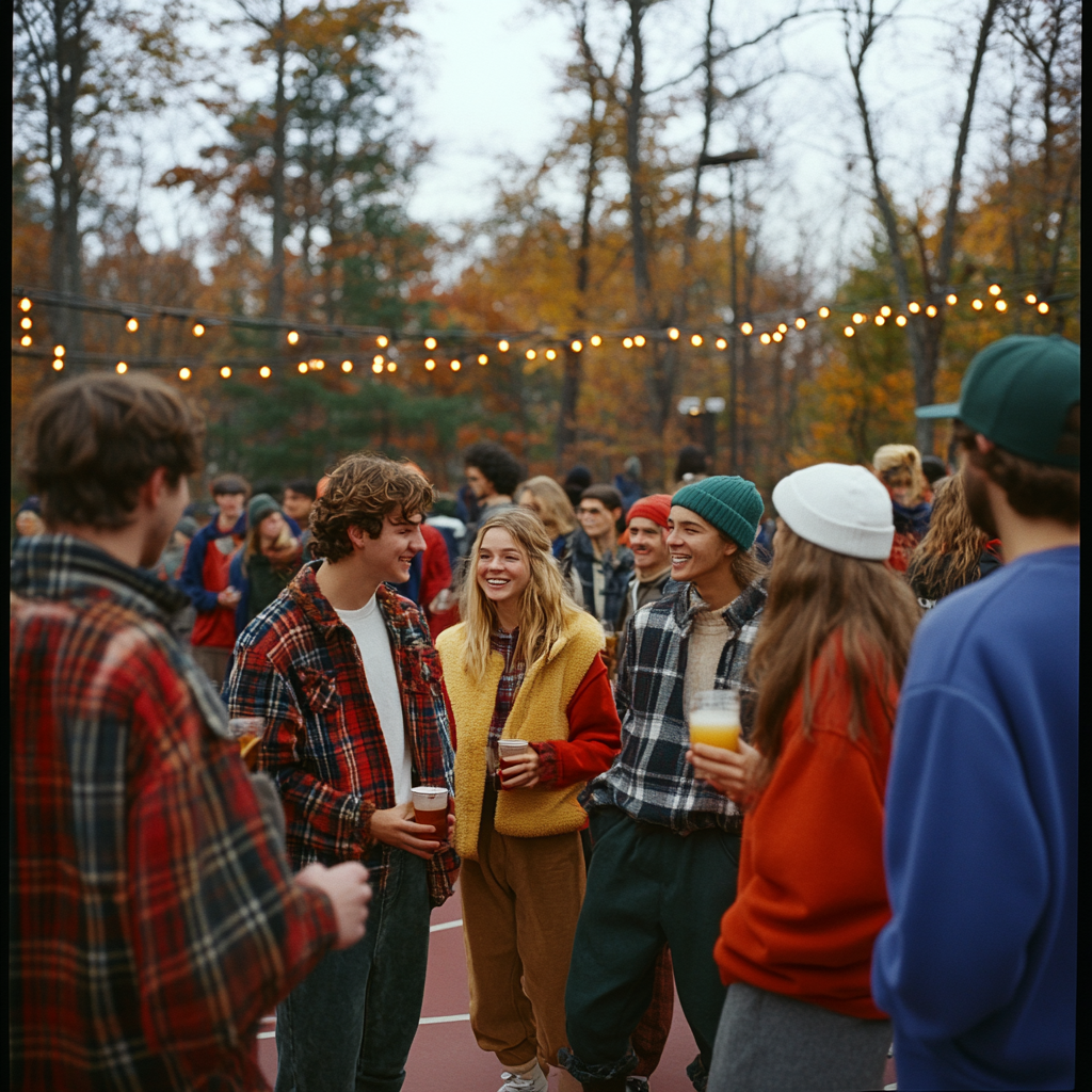 Preppy Homecoming Gathering at Pickleball Court