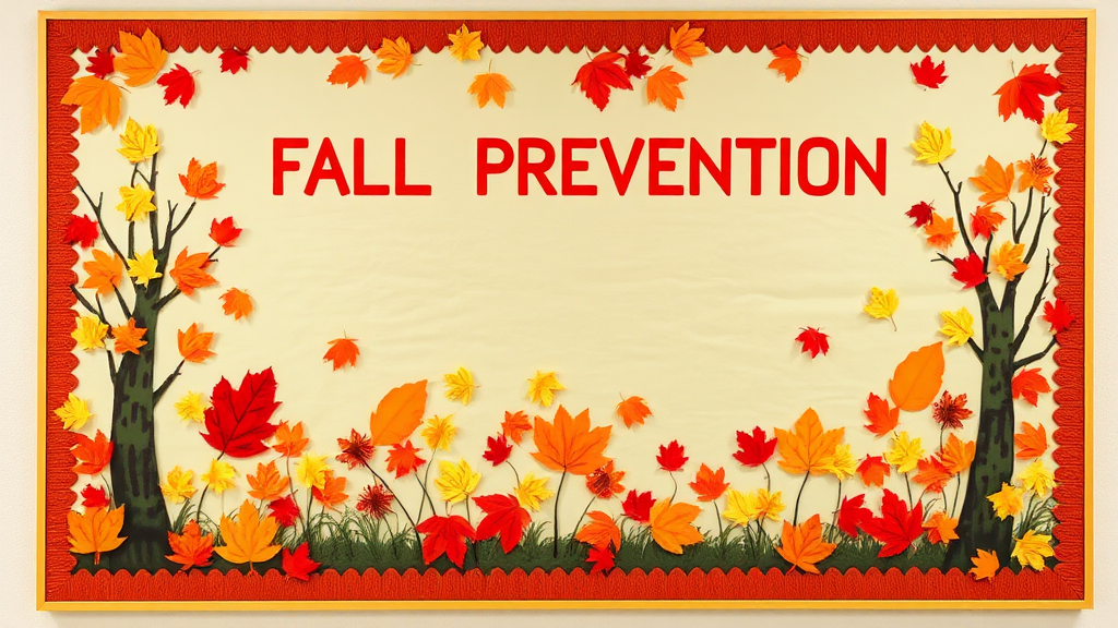 Prevent Falls with Vibrant Autumn Bulletin Board