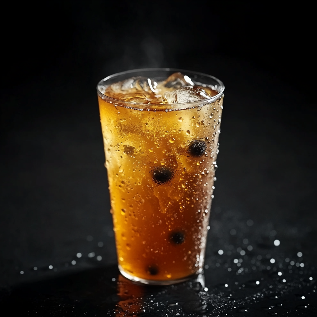 Professional 16K Iced Tea Photography, Stylish Luxury Composition