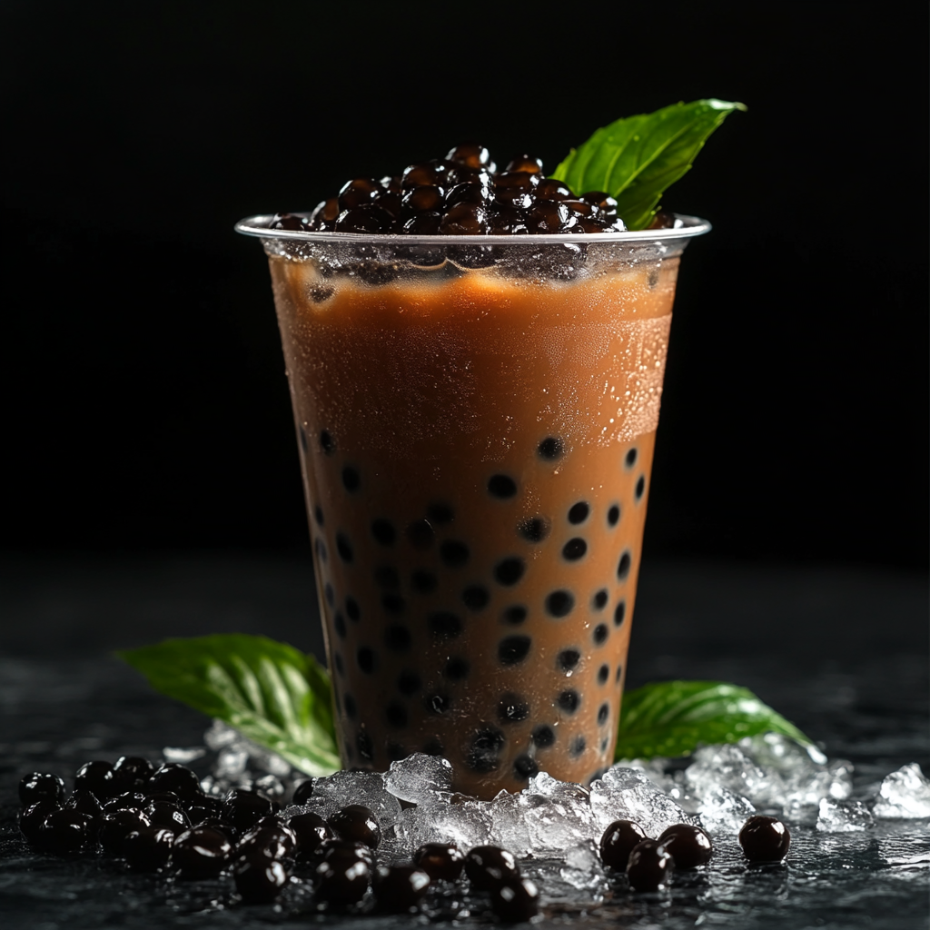 Professional Food Photography: Black Assam Tea with Tapioca Pearls