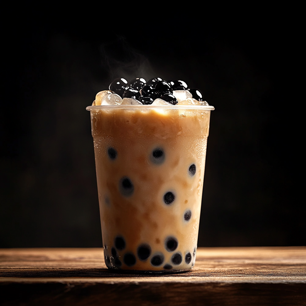 Professional Food Photography: Iced Black Tea with Boba