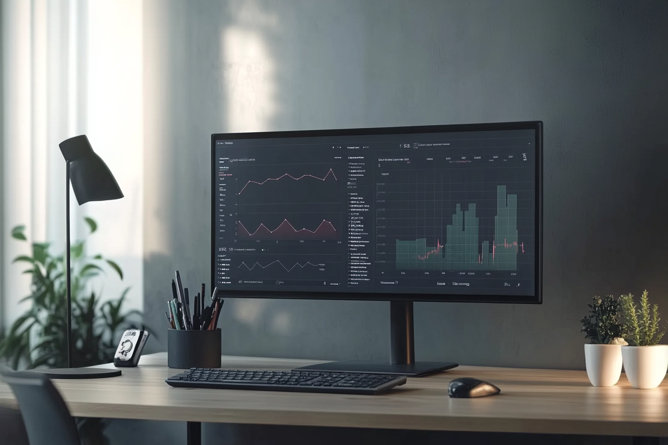 Professional Real Estate Investment Dashboard on Computer Screen