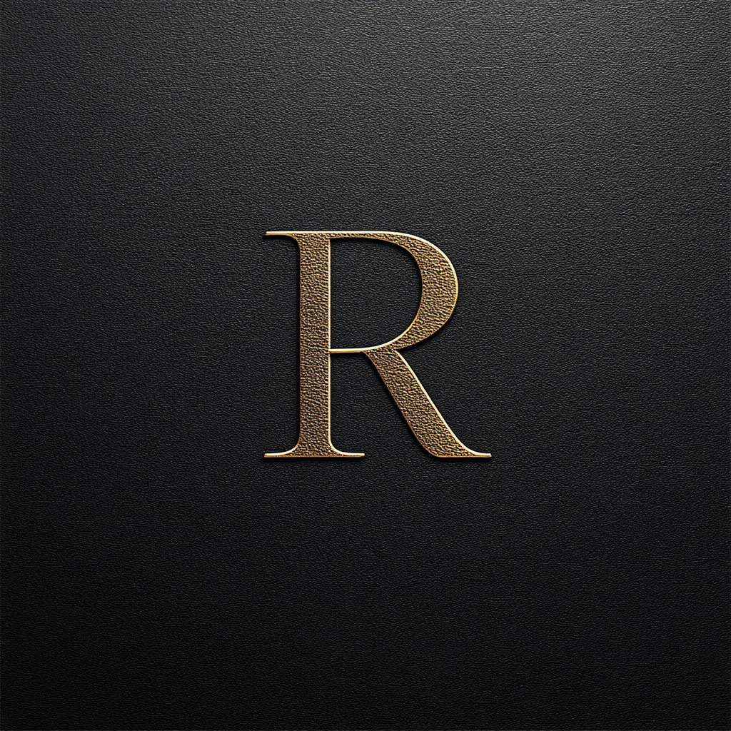 Raatgever logo: Luxurious, elegant, minimalist fashion brand emblem.