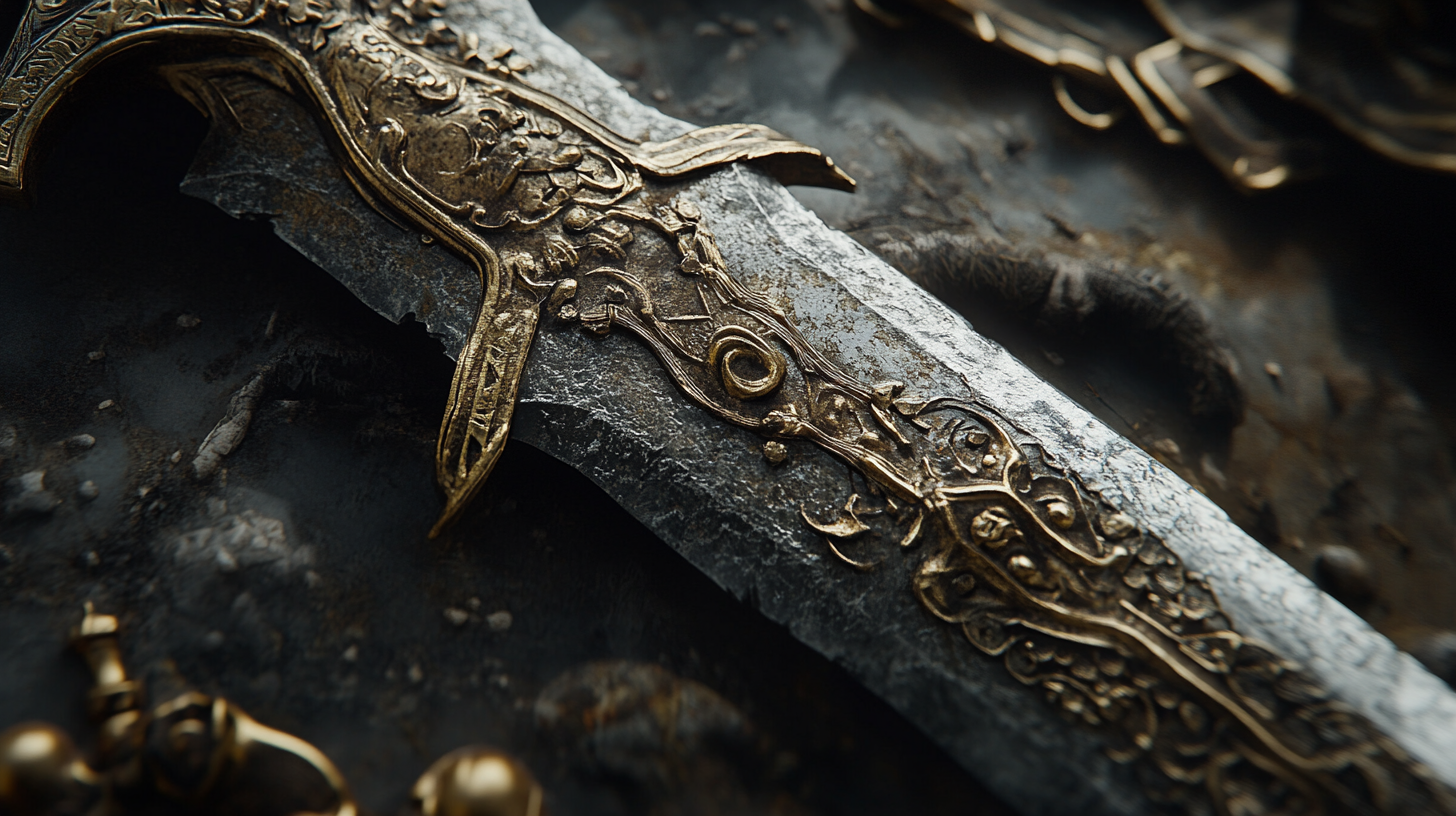 Rare medieval weapon in vivid 4K detail.