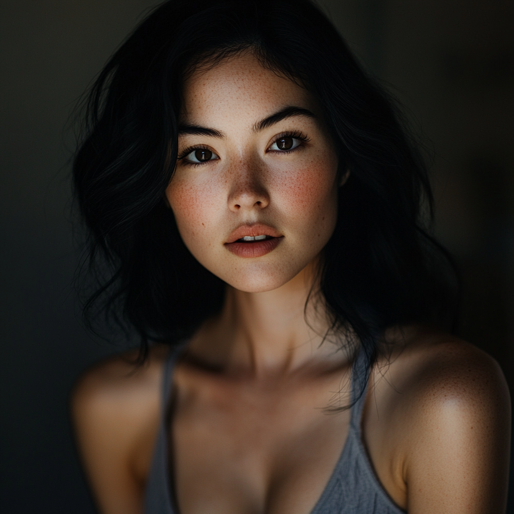 Realistic 28-Year-Old Woman Portrait, Canon EOS 5D Mark IV 