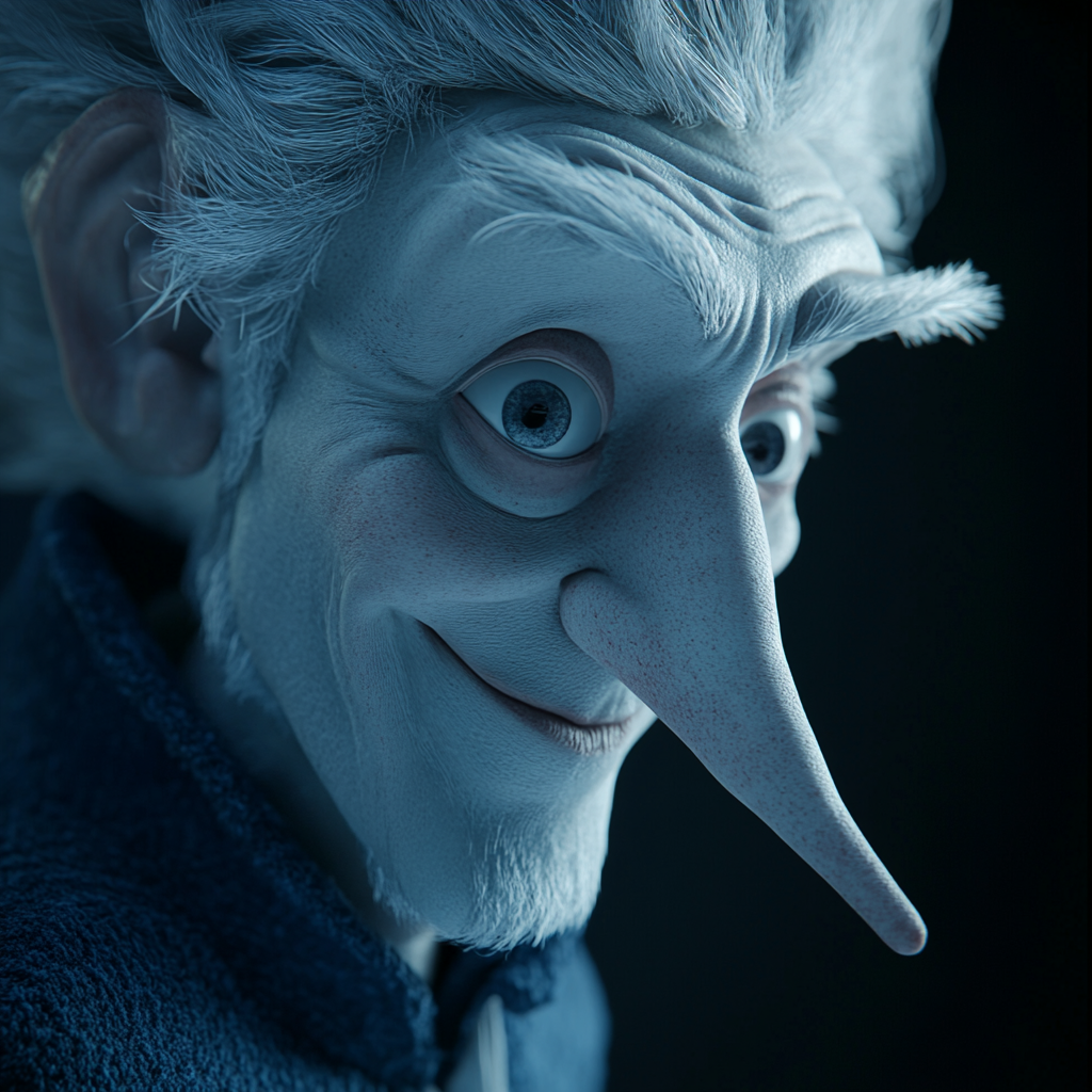 Realistic Snow Miser in 4K Portrait Painting