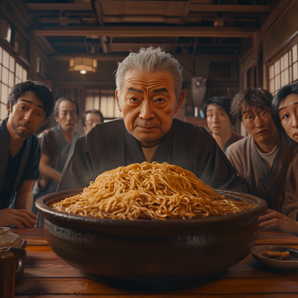 Regretful Apology in Traditional Japanese Noodle Ceremony