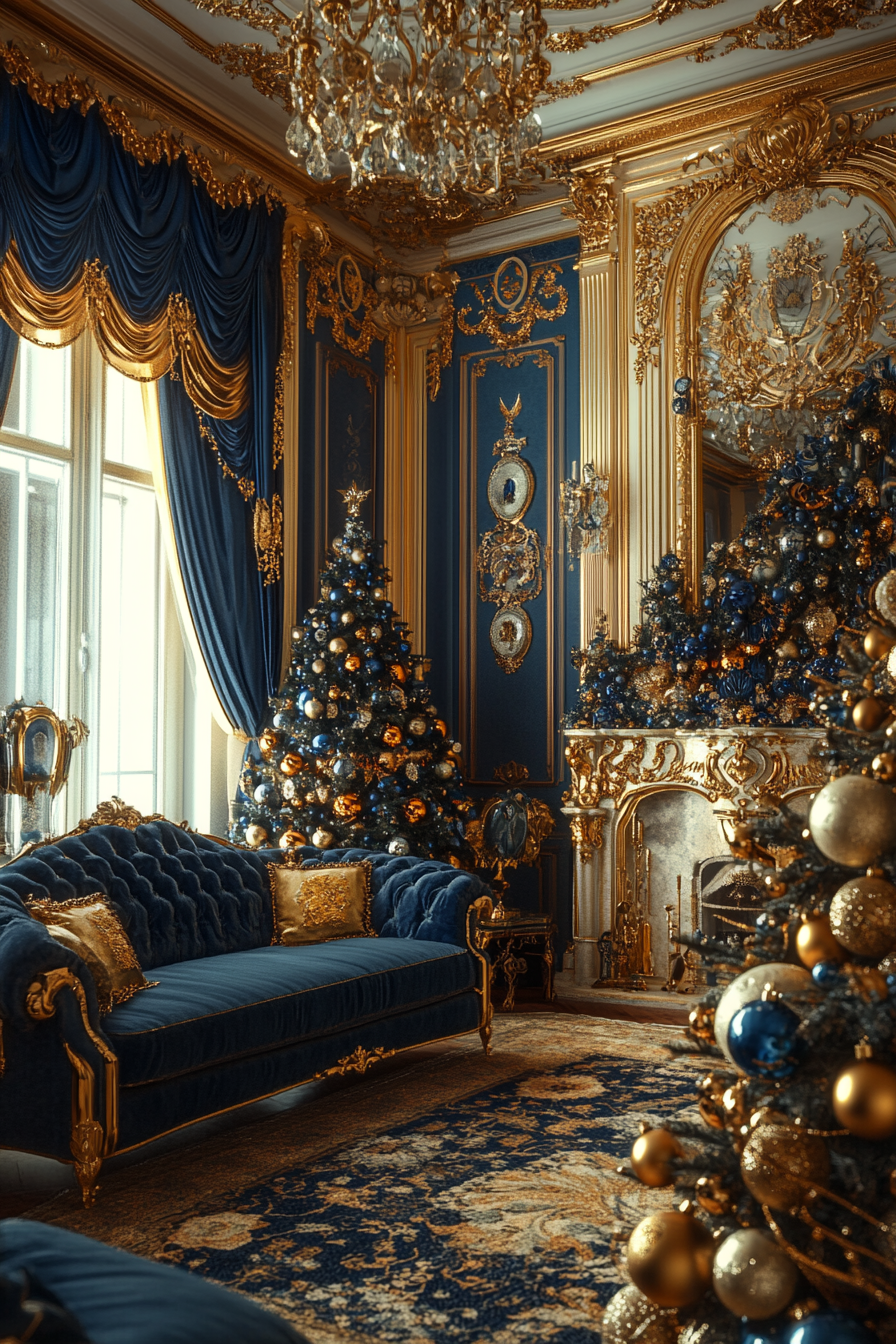 Royal European Christmas Living Room in Grand Palace