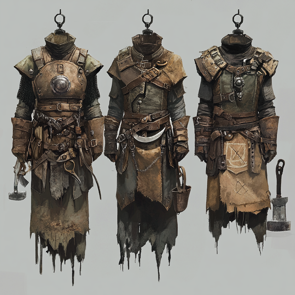 Royalty Mining & Blacksmithing Fantasy Style Clothing.