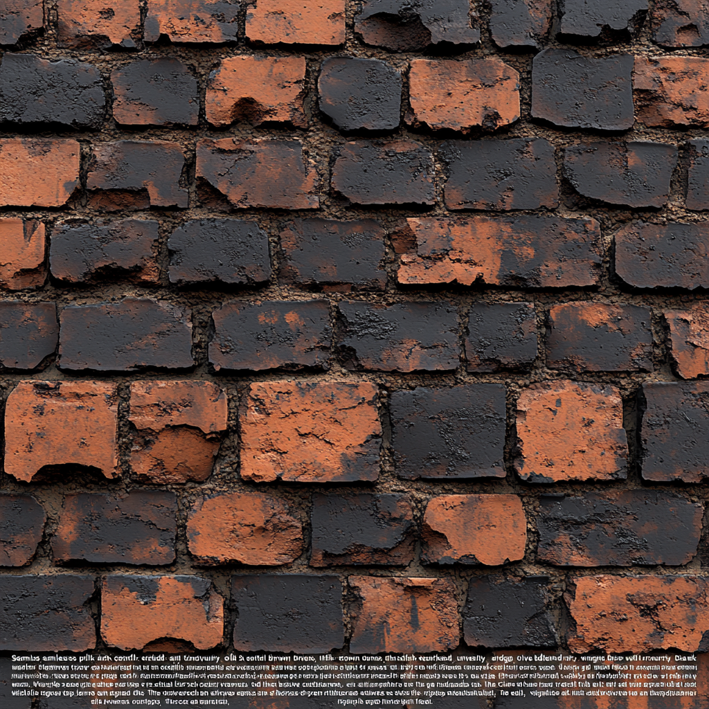 Rugged old brick texture for coal mine entrance