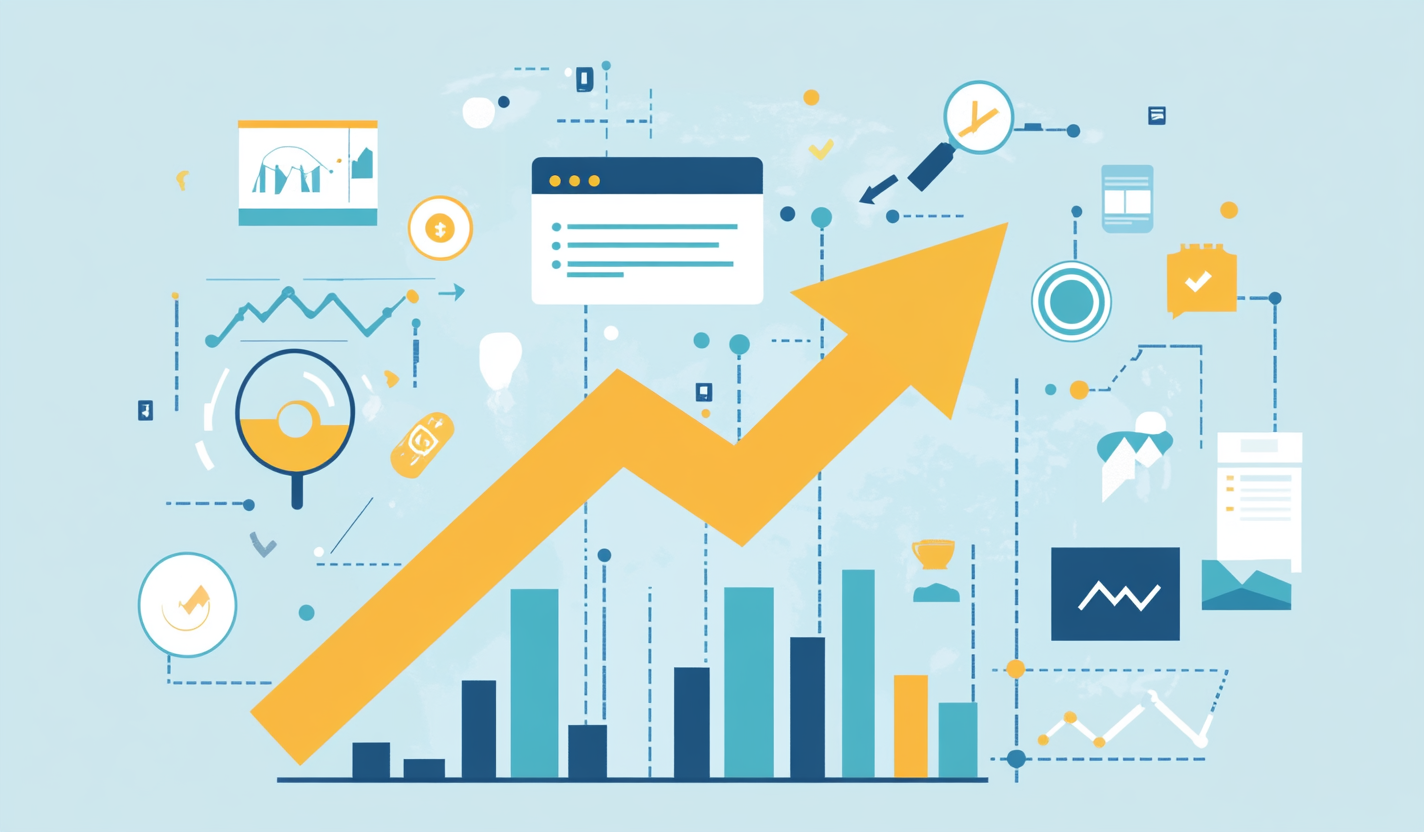 SEO-driven website growth with analytics, keywords, and links.