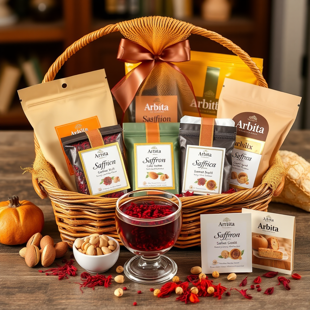 Saffron Lover Basket: A Gift for Senses