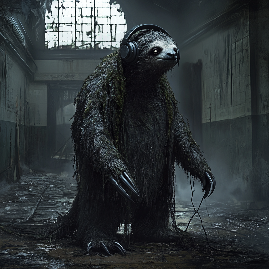 Scary Sloth: Haunting Creature in Abandoned Asylum