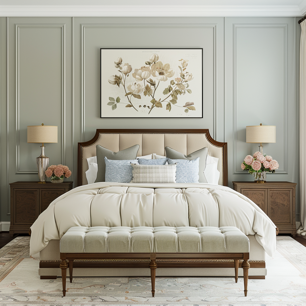 Serene Luxury Bedroom with Elegant Design