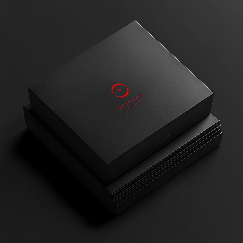 Seven Films elegant black box with red logo.