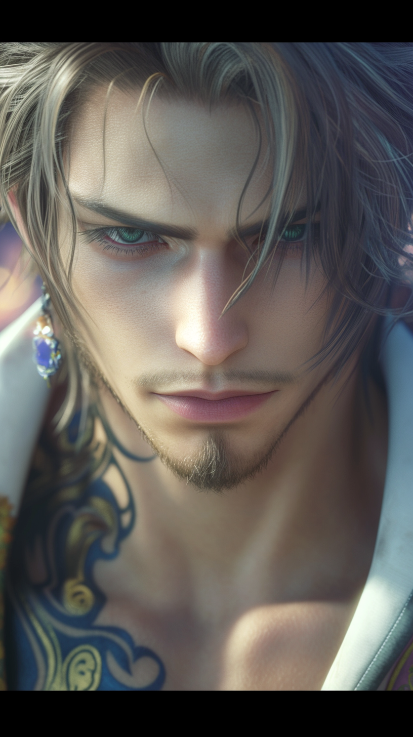 Seymour Guado from Final Fantasy X, hyper realistic photo