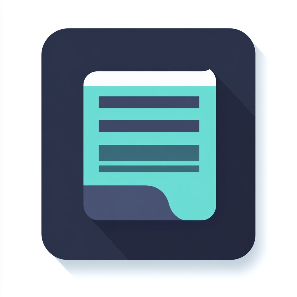 Simple News Icon in Dark Blue