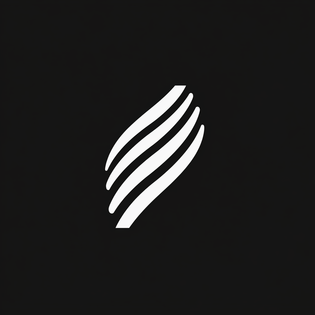 Sleek, modern minimalist logo with clean lines and curves.