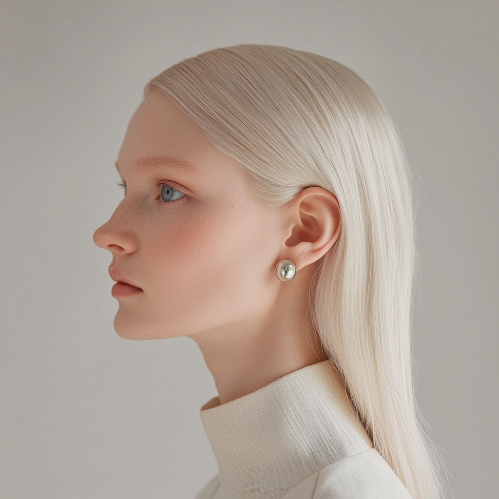 Sleek, refined hairstyle in 2025 with minimalist fashion