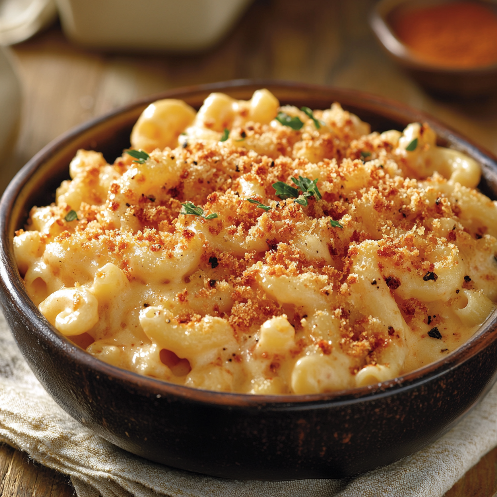 Smoky Chipotle Mac and Cheese ready to impress.