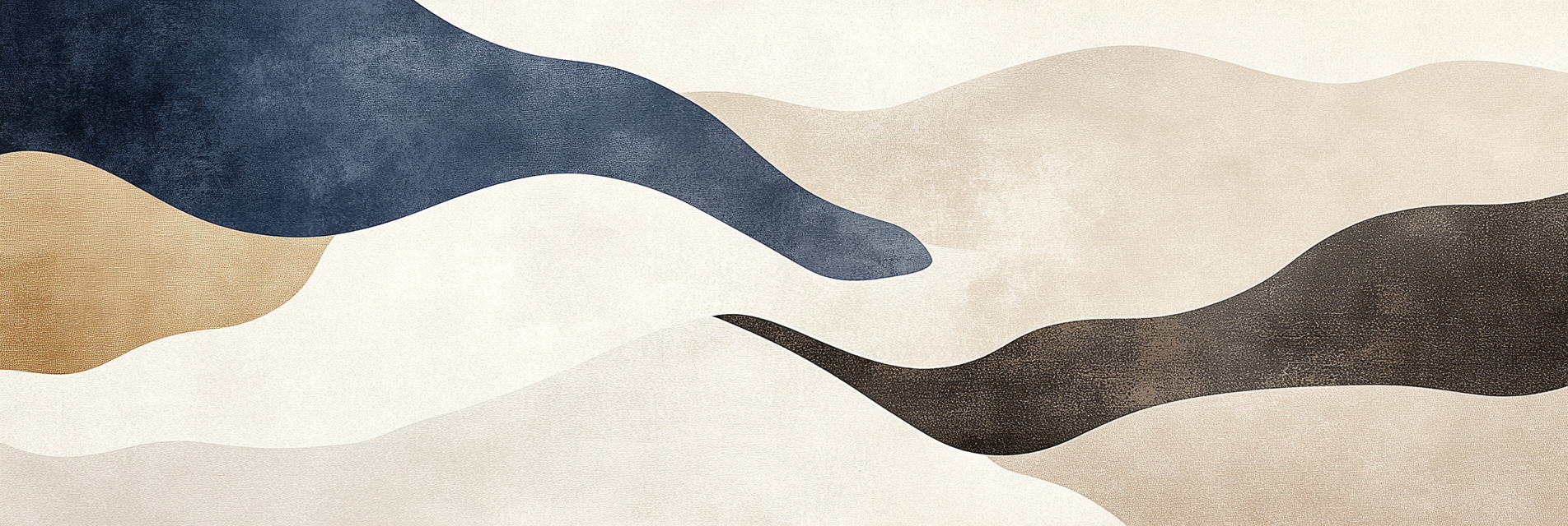 Soft abstract composition with organic shapes, muted tones.