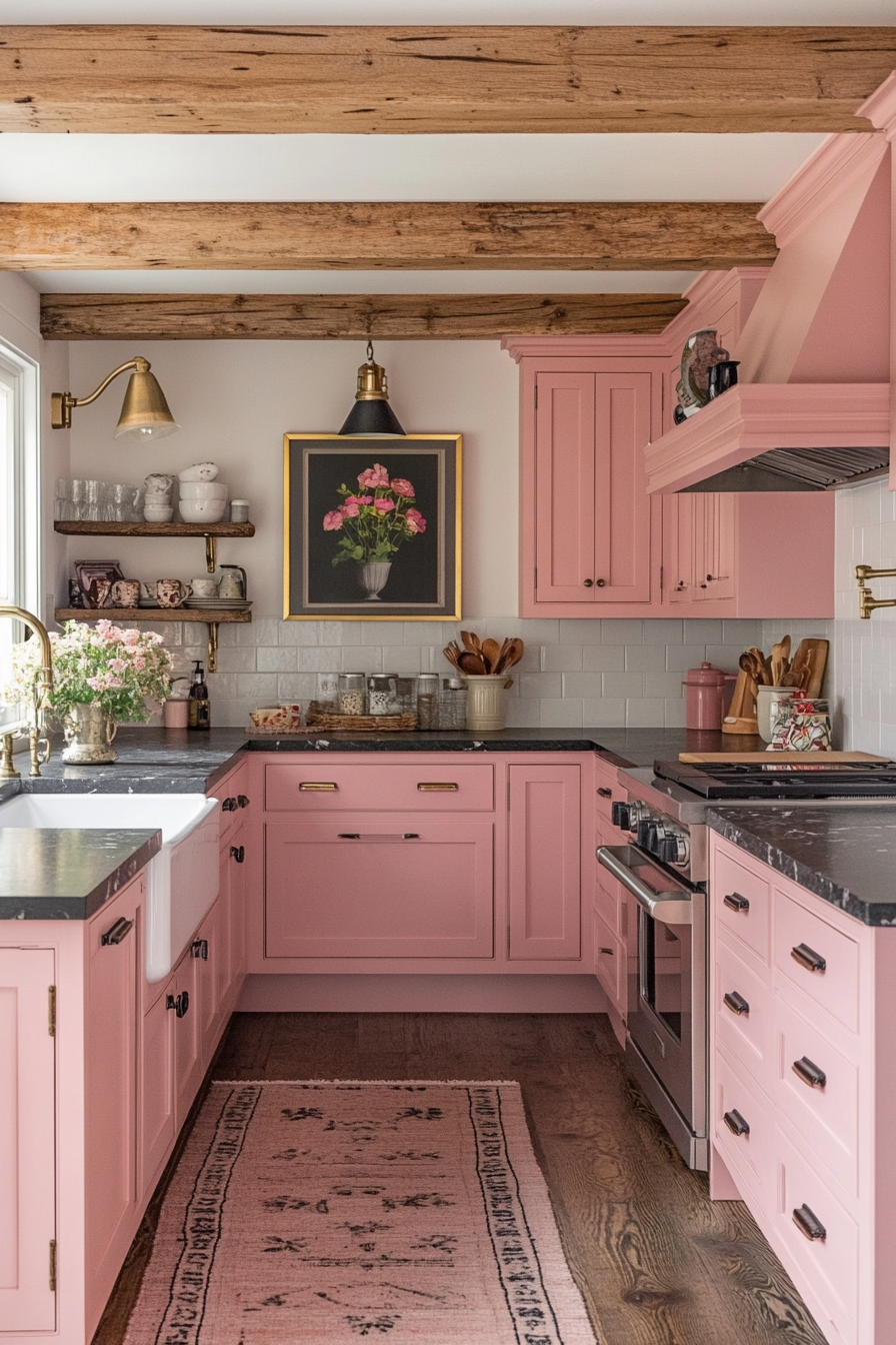 Sophisticated Salmon Serenity Kitchen: Tranquil Haven