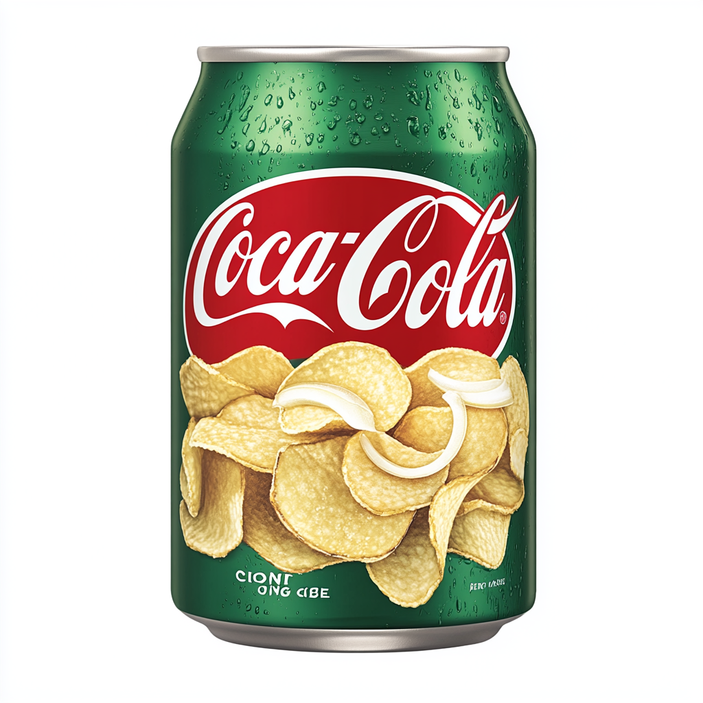 Sour Cream & Onion Coca Cola Can Image.