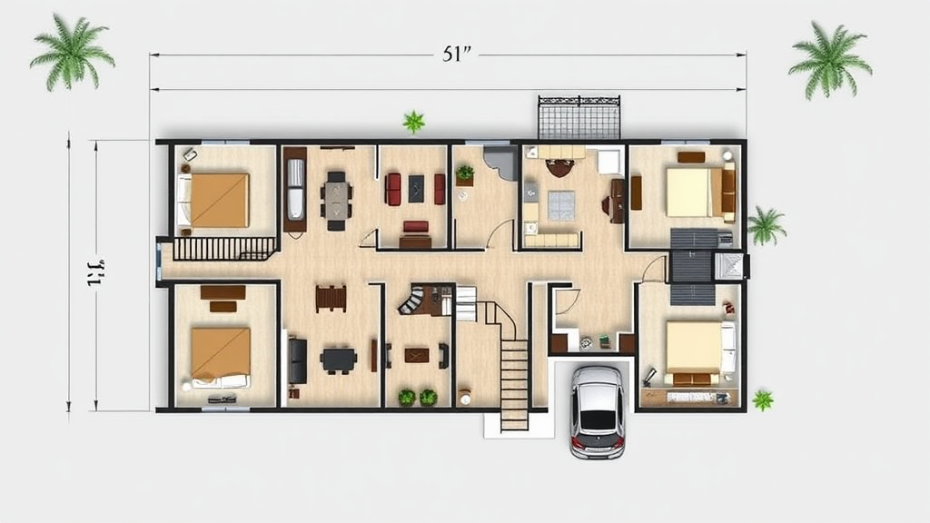South-Facing Two-Story House with 8 Bedrooms