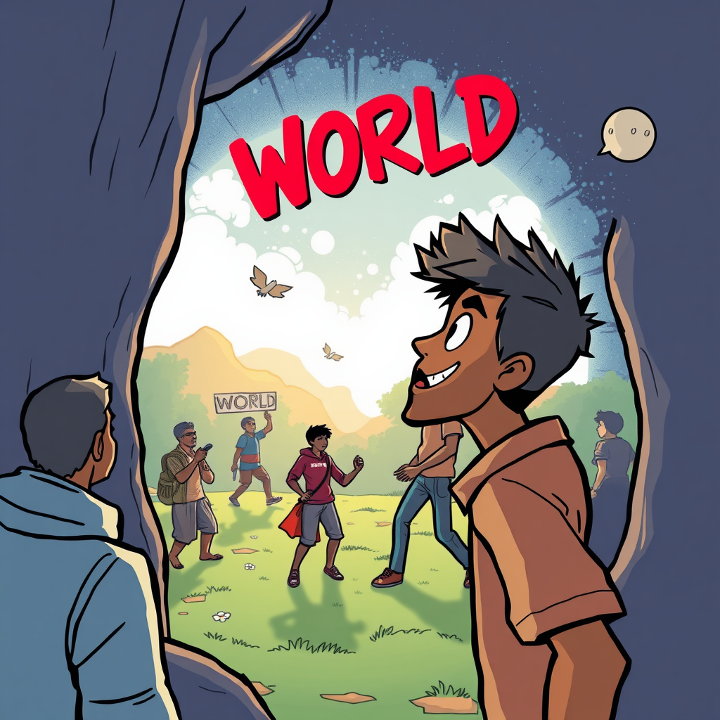 South Indian Gamer Boy Against the World Comic