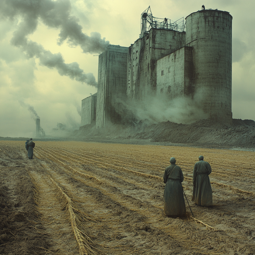 Soviet-era Farmers in 1930s: Hauntingly Surreal Scene, Despair, Starvation