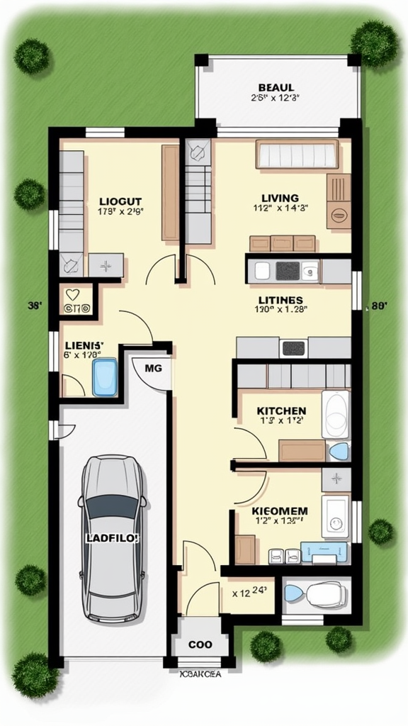 Spacious Five-Bedroom House with Detailed Floor Plan