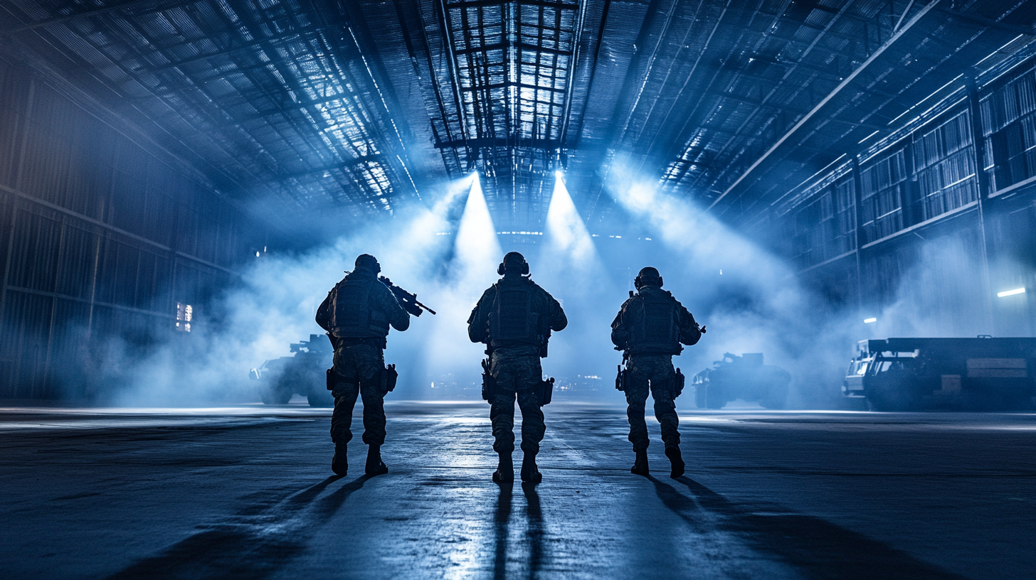 Special Forces Soldiers in Future Hangar