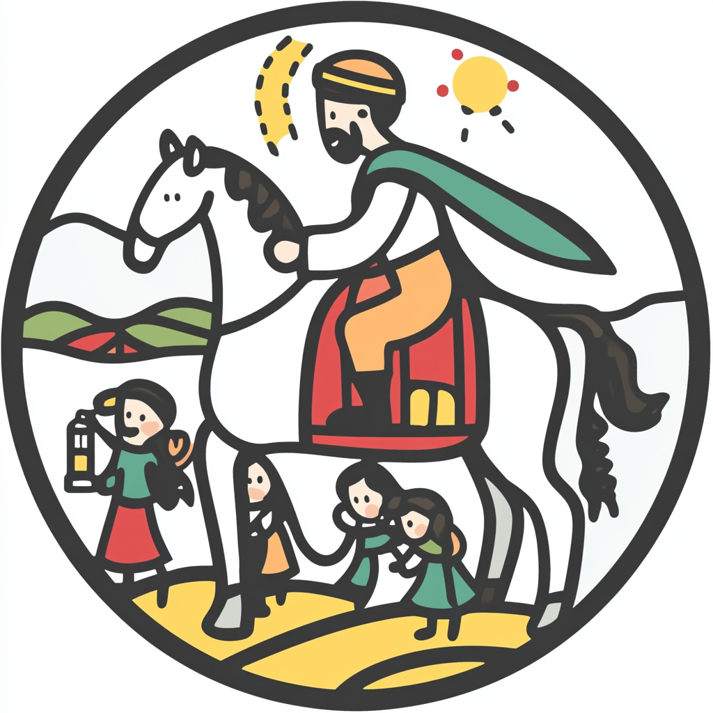 St. Martin on Horse with Children Lantern Walk_ICON 